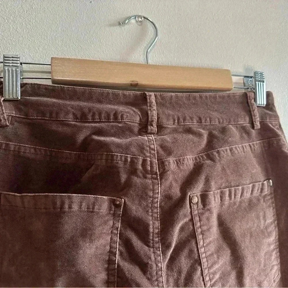 Peruvian Connection Stretchy Velveteen Boot Cut Pants Pecan Brown Women’s Size 4 - Picture 9 of 14